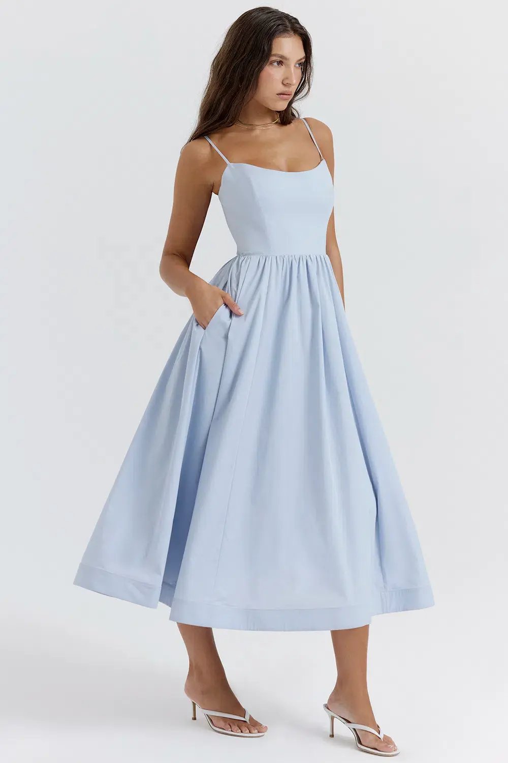 House of CB Lolita Corset Sundress Soft Blue Size XS/ AU 6 photo 3