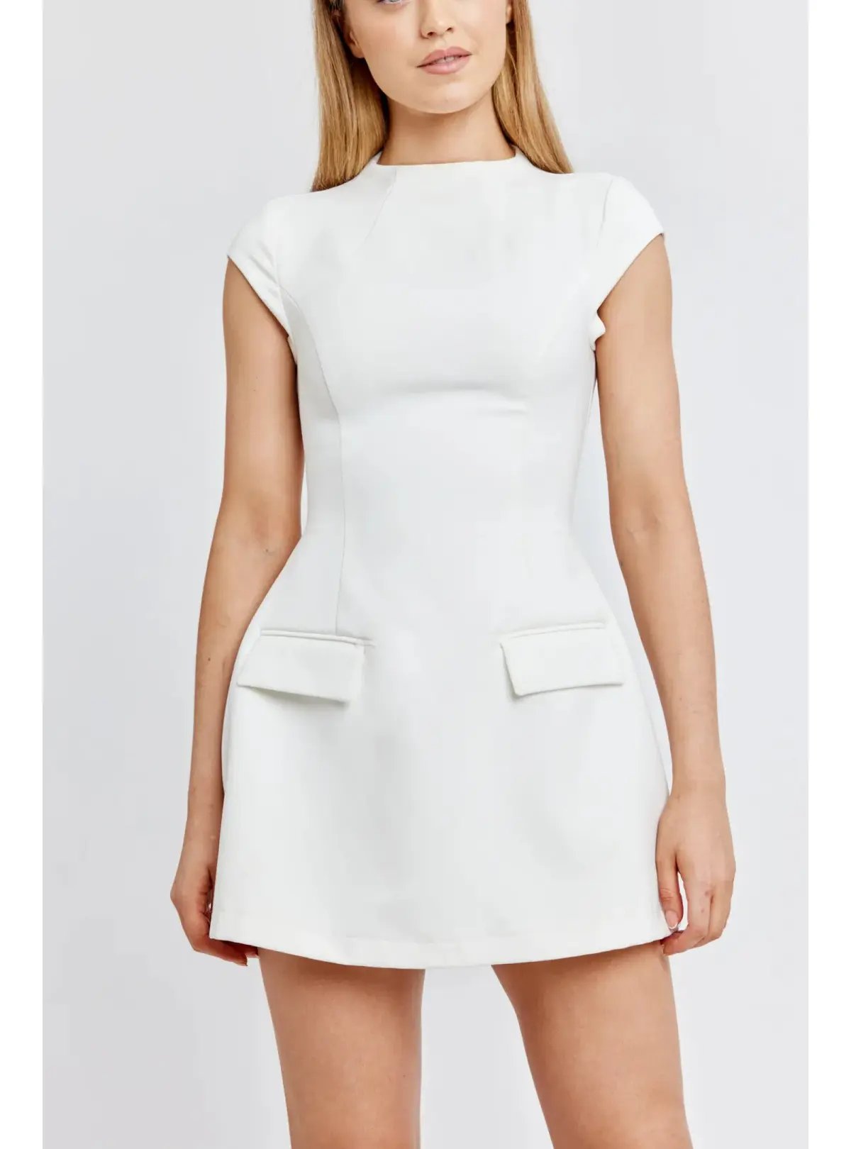 Odd Muse The Ultimate Muse Cap Sleeve Mini Dress White Size S / AU 8 photo 2
