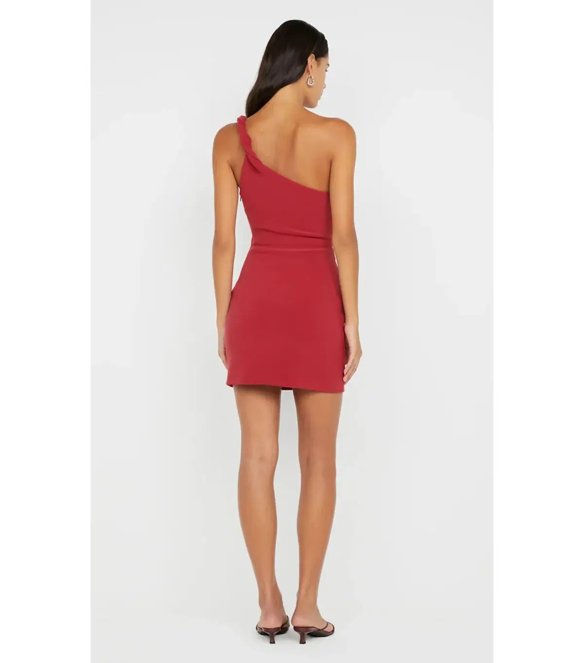 Bec & Bridge Ariven Asym Mini Dress Red Size AU 14 photo 5