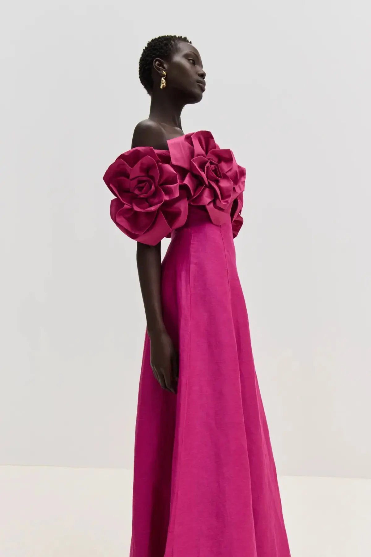 Aje Etta Gown Dress Pink Size 8 photo 6