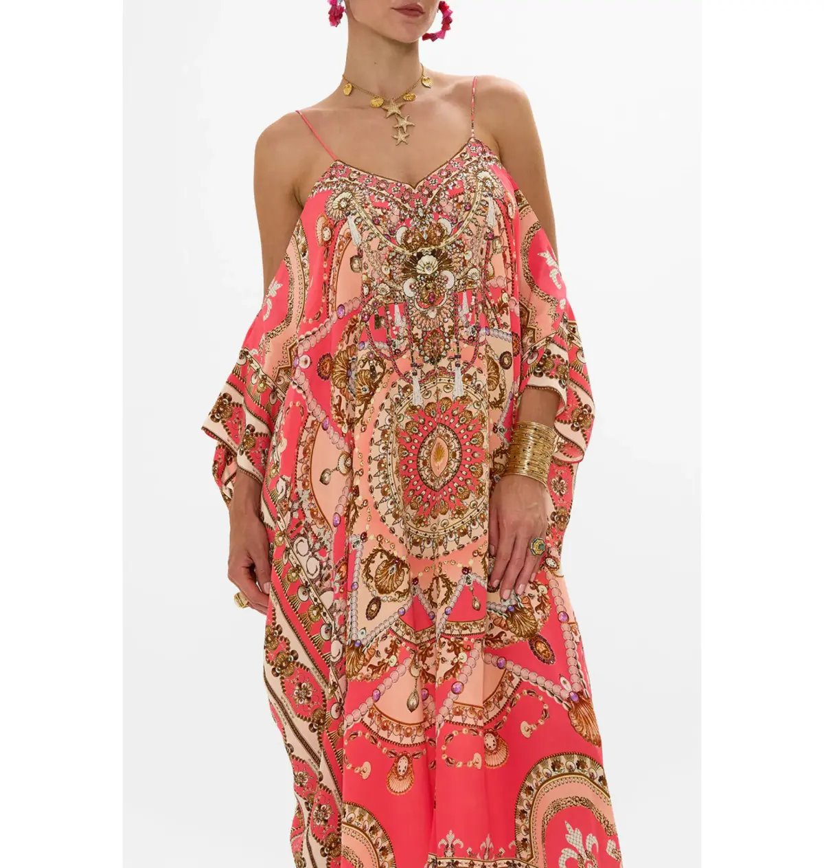 Camilla The Shell Games Shoestring Strap Kaftan Print One Size photo 2