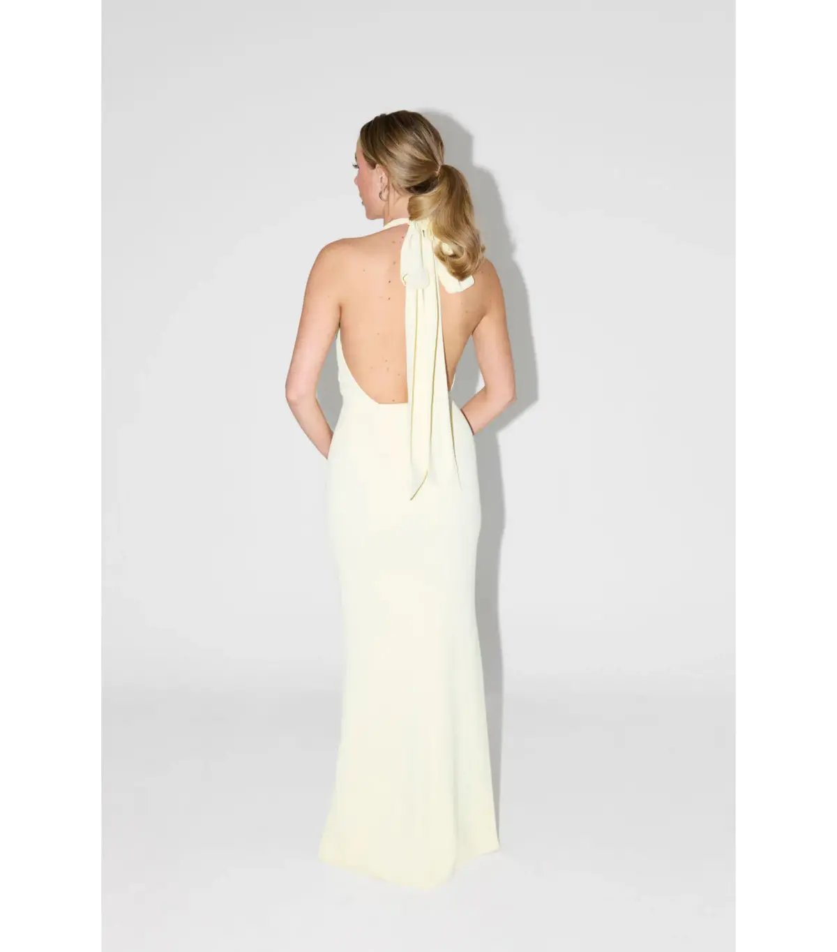 Odd Muse The Ultimate Muse Tie Neck Maxi Dress Butter Cream Size XS / AU 6 photo 2