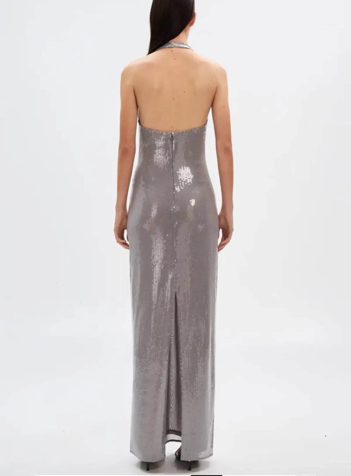 Alusia Sequin Dress in Pewter Size XS photo 4