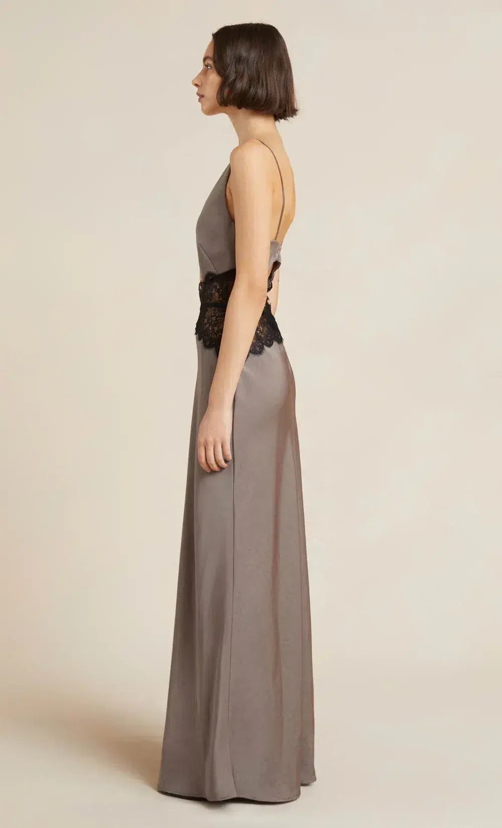 Bec & Bridge Camille Maxi Dress in Pewter Grey Size 6 photo 3