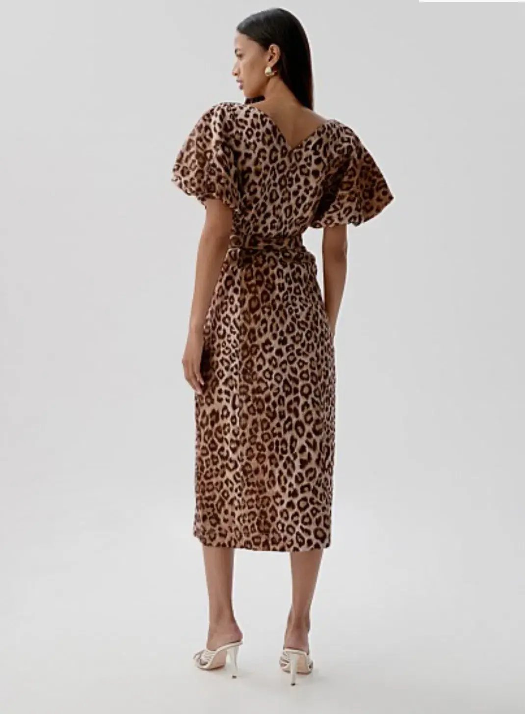 Aje Isabella Shirtdress in Leopard Print Size AU 14 photo 2