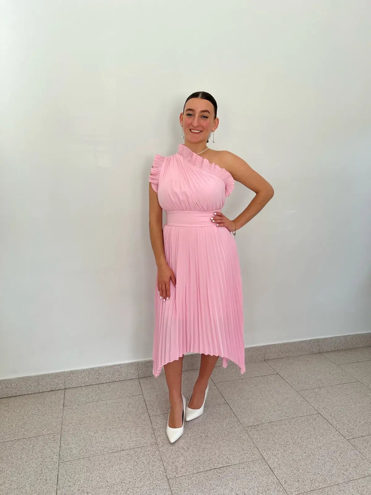 Mossman The Lady Like Midi Dress Pink Size 10 photo 4