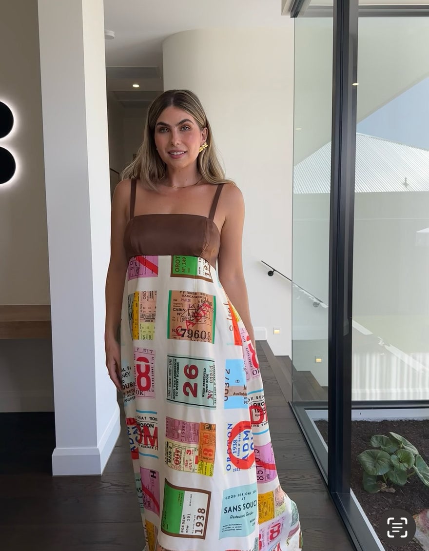 Oroton Ticket Print Gown photo 4