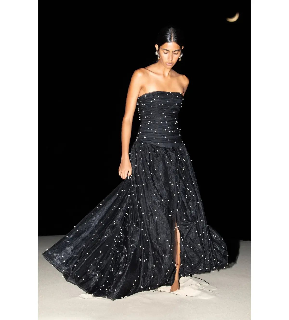Aje Juniper Gown in black  Size AU 10 photo 4