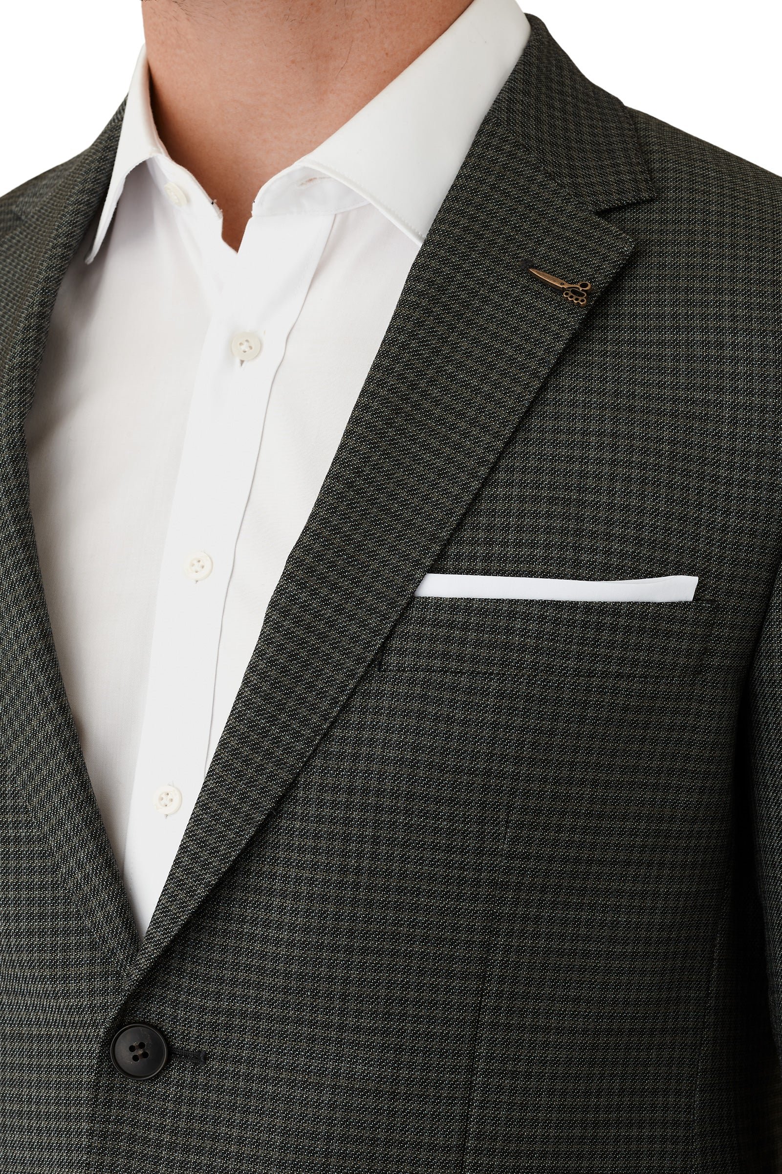 Joe Black Green Mission Suit Jacket photo 2
