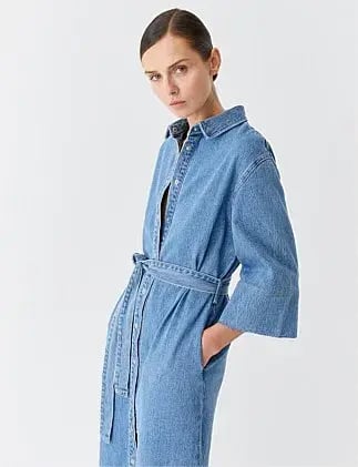 Morrison Fynn Denim Shirt Dress Size 10/2 photo 4