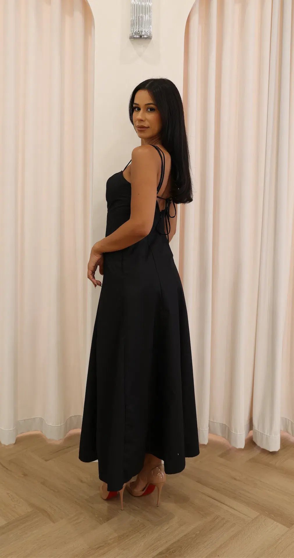 Sofia Irina Maxi Cut Out Dress Black Size M / AU 10 photo 4