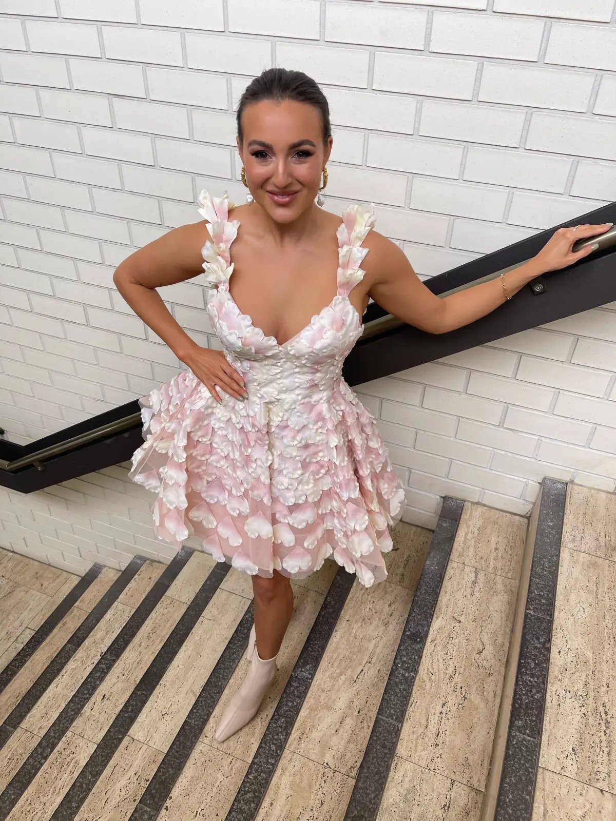 Zimmermann Prima Petal Mini Dress Blush Size 1 / Au 10 photo 3
