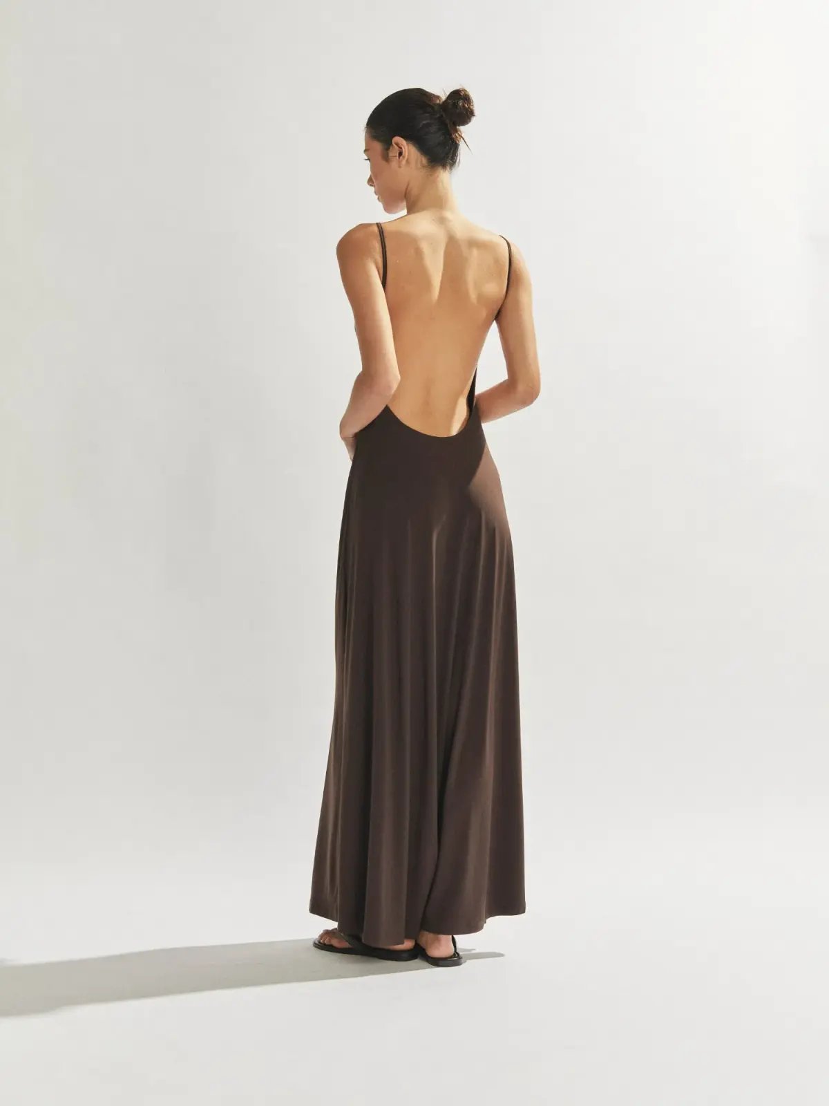 One Mile Sammy Maxi Dress in Brown Size AU 8 photo 3