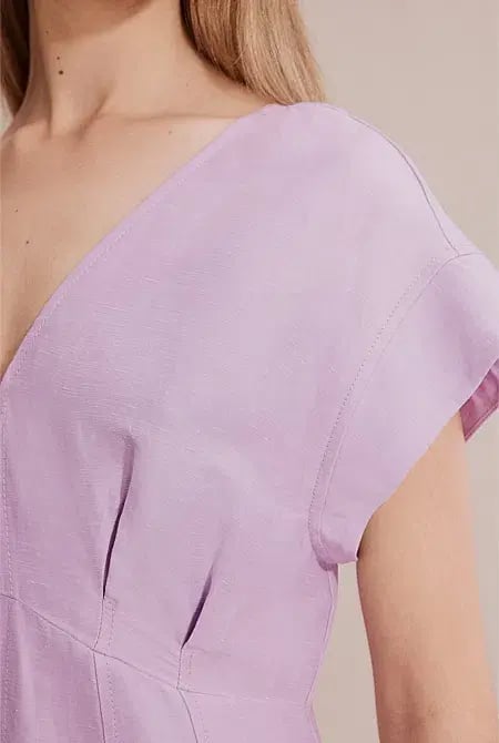 Country Road Panelled Midi Dress Lilac Size 8 photo 5