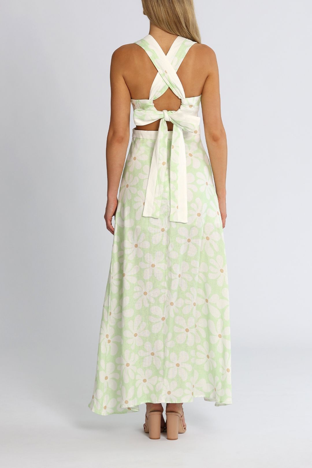 Fleur Tie Back Midi Dress photo 3