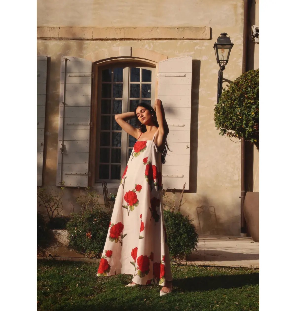 Morton Mac Camilla Dress in Crimson Ivy Size L / AU 12 photo 2