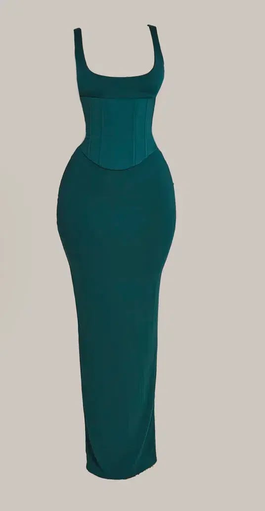 Mars The Label Sandra Scoop Maxi Teal Size 8 photo 2