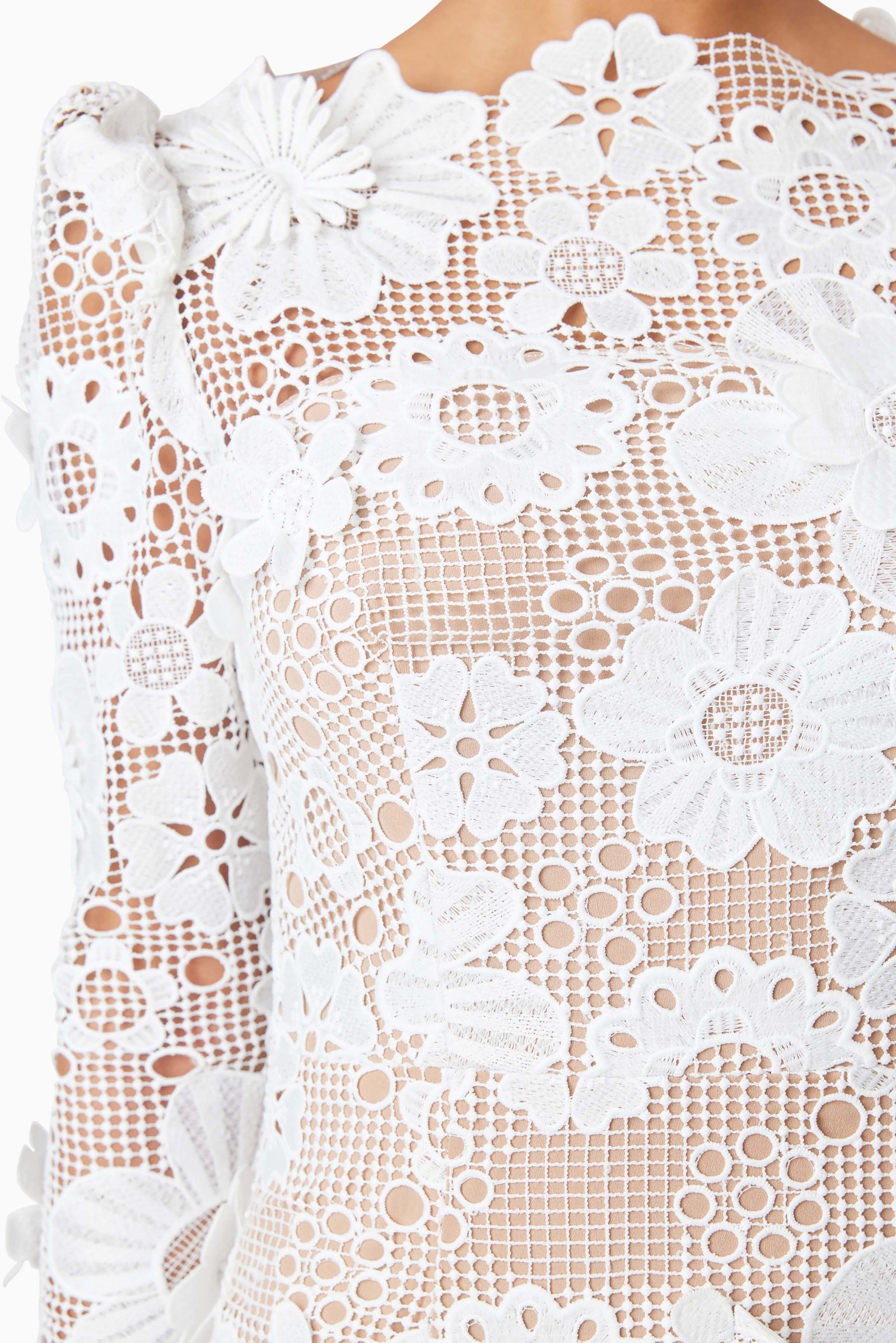ELLIATT AUTUMN MIDI DRESS - IVORY photo 4