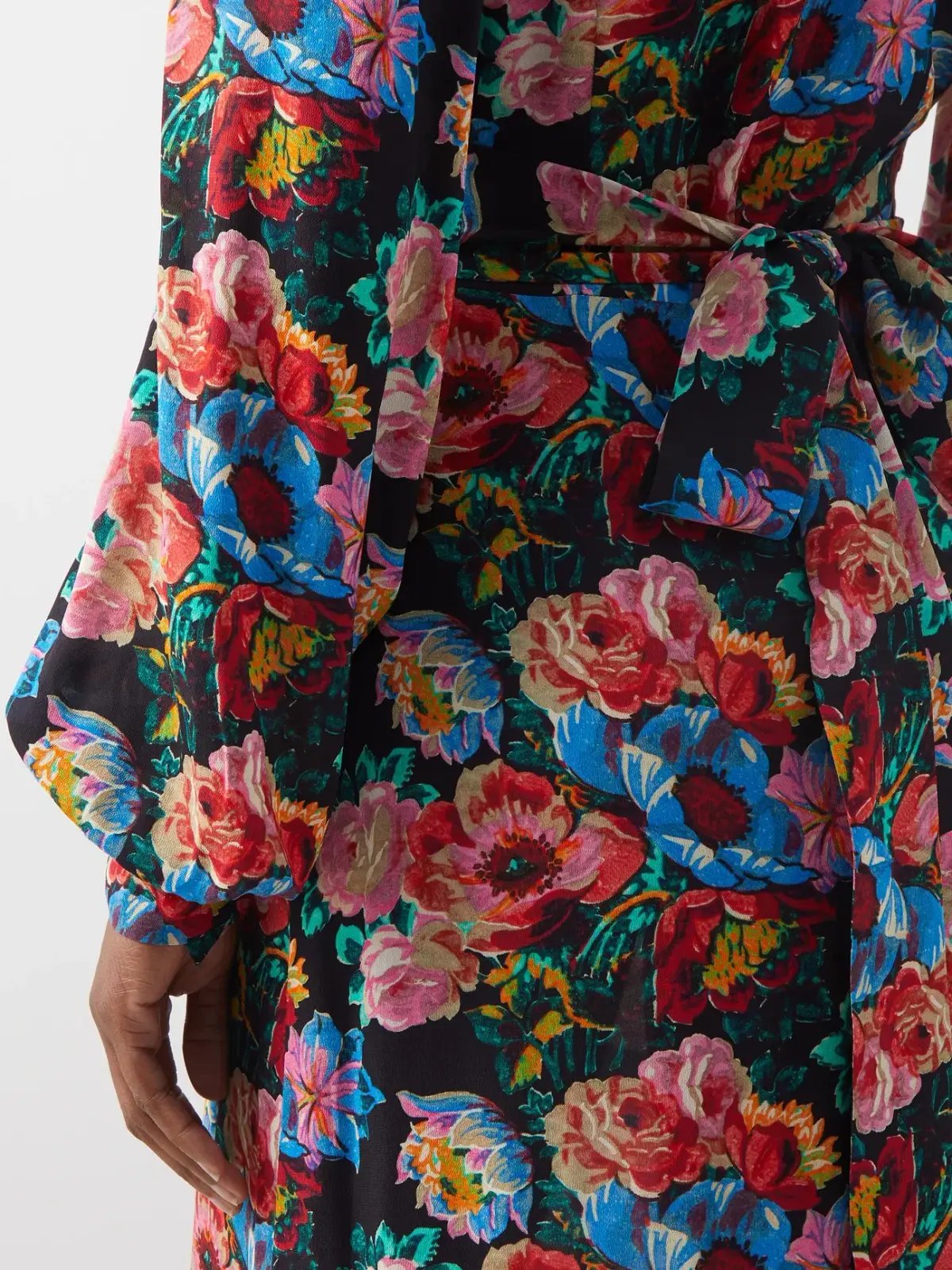 The Vampire’s Wife The Villanelle floral-print crepe dress Pink Size 14 photo 2