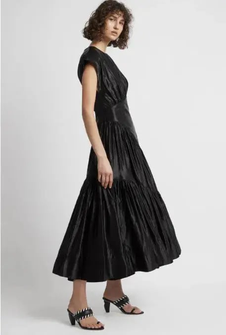 Aje Serendipity Reflections Midi Dress in Black Size AU 16 photo 2