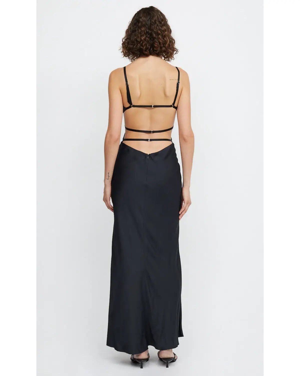 Bec & Bridge Diamond Days Strap Maxi Dress Black Size AU 6 photo 2