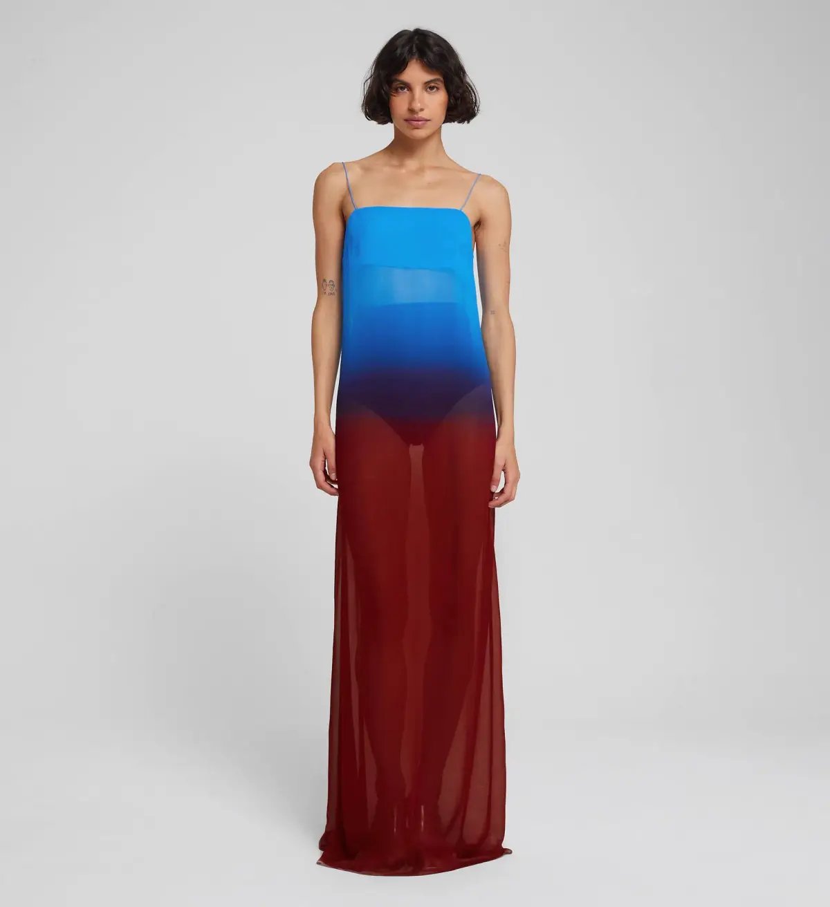 Rat & Boa Arabella Dress Blue/Burgundy Size S / AU 8 photo 4