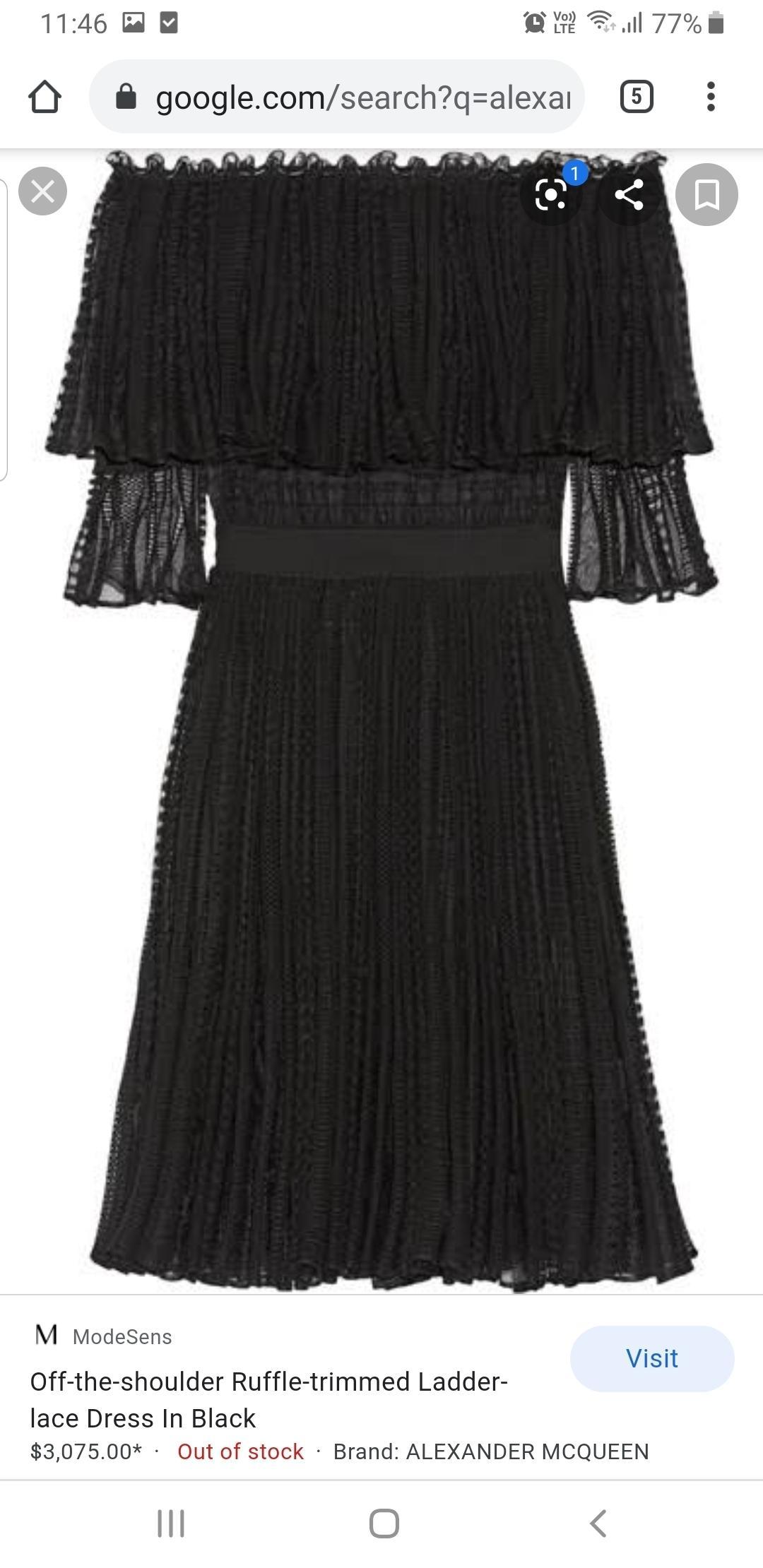 Alexander Mcqueen evening dress Size 8/10 Rrp $4000 photo 2