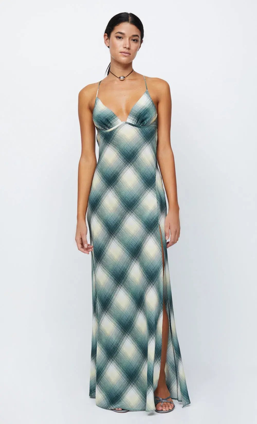 Bec & Bridge Edie Split Maxi Dress Print Size 8 photo 6
