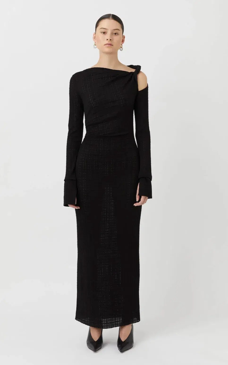 Camilla and Marc Ellsworth Twist Dress Black Size 10 photo 2