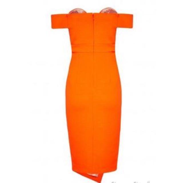 Sheike Diva Dress Orange Size 14 photo 3
