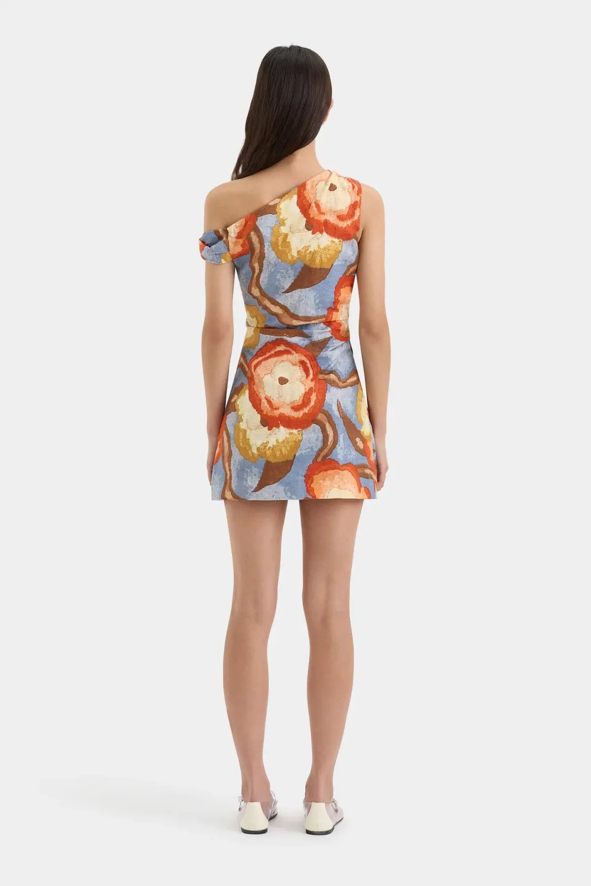 Sir The Label Avery Twist Mini Dress Camellia Floral Print Size 2 / AU 10 photo 3
