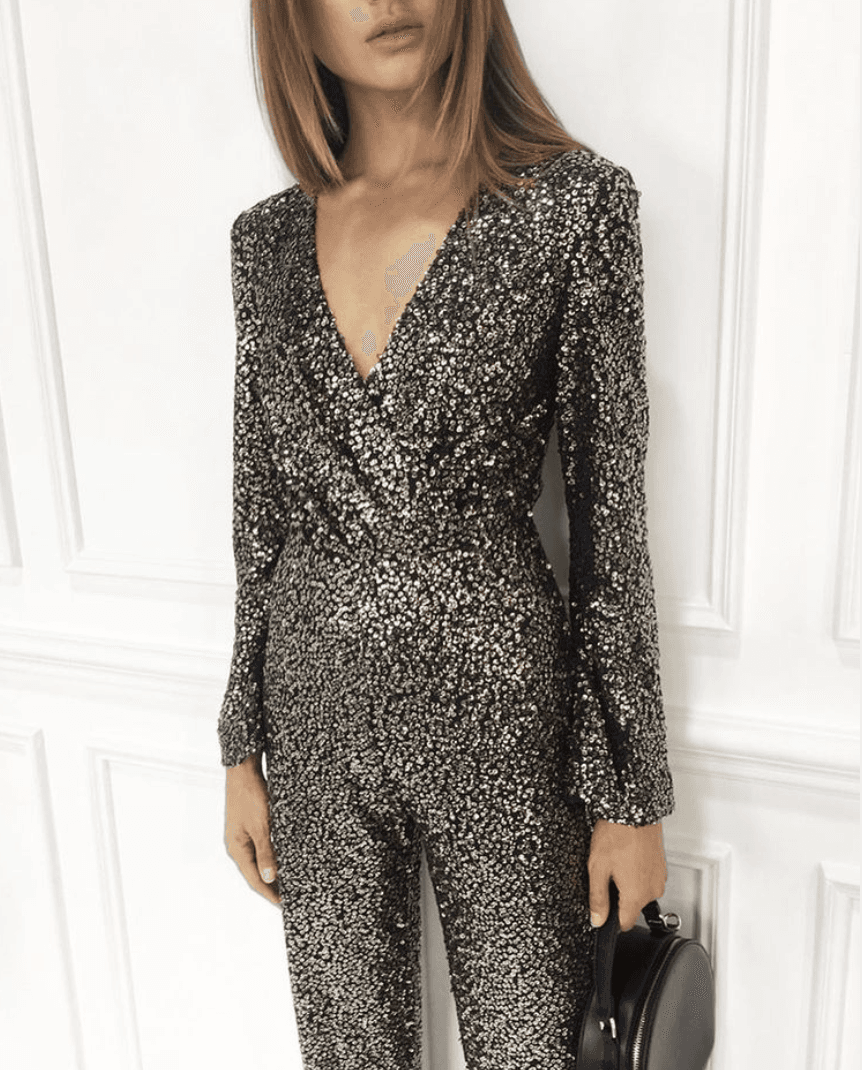 Misha Sharnie Pantsuit Gold Size 10/M photo 2