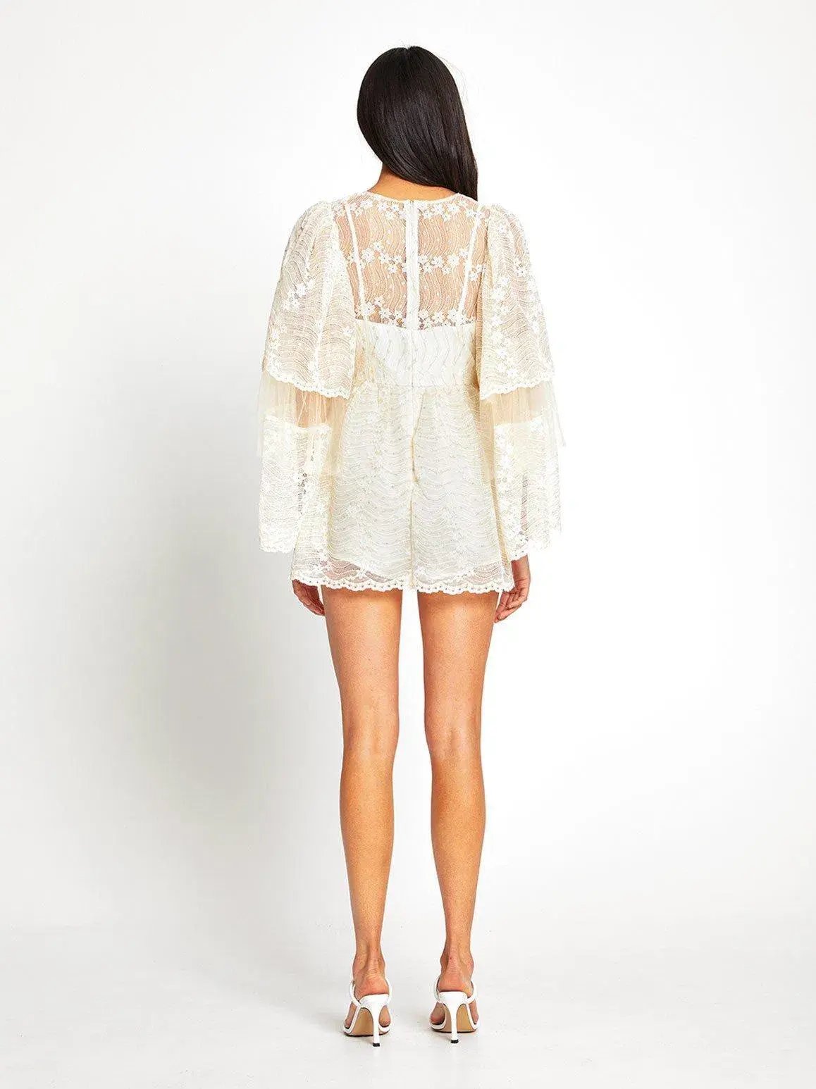 ALICE MCCALL CREME MOONSTRUCK MINI DRESS - SIZE 12 AU/8 US (RRP $395) photo 4