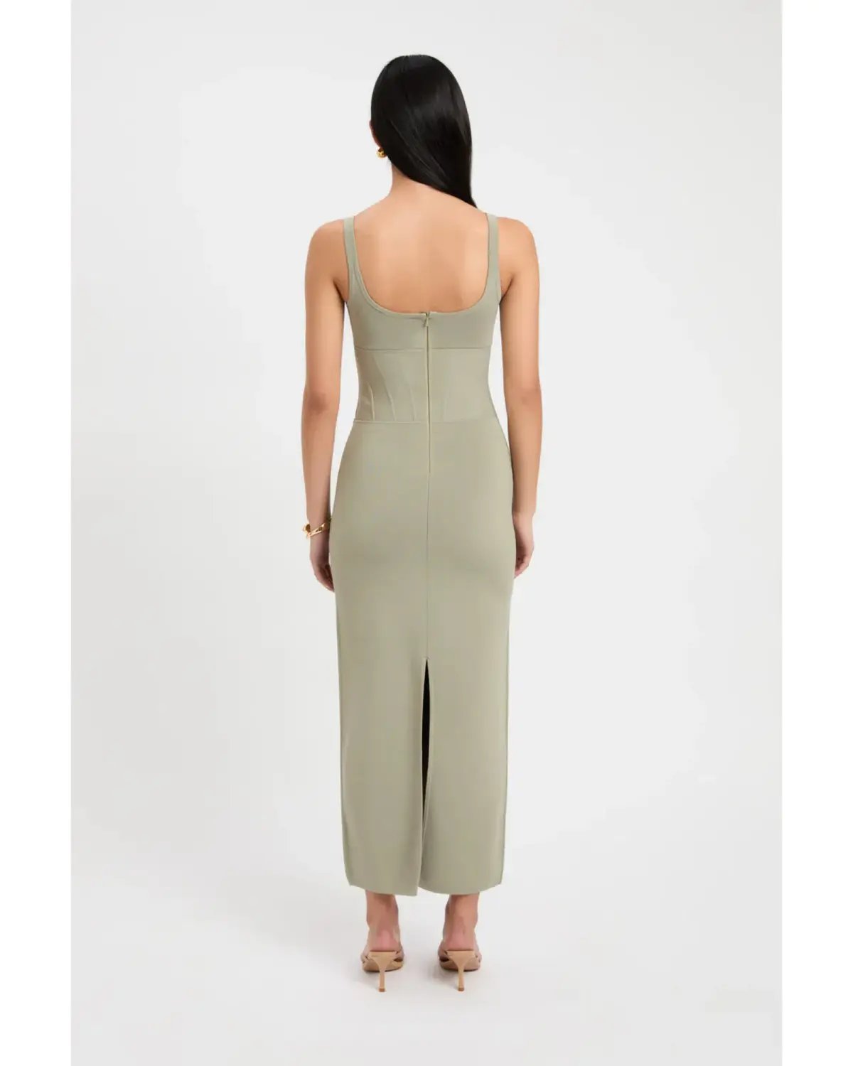 Kookai April Corset Dress Sage Size AU 12 photo 2
