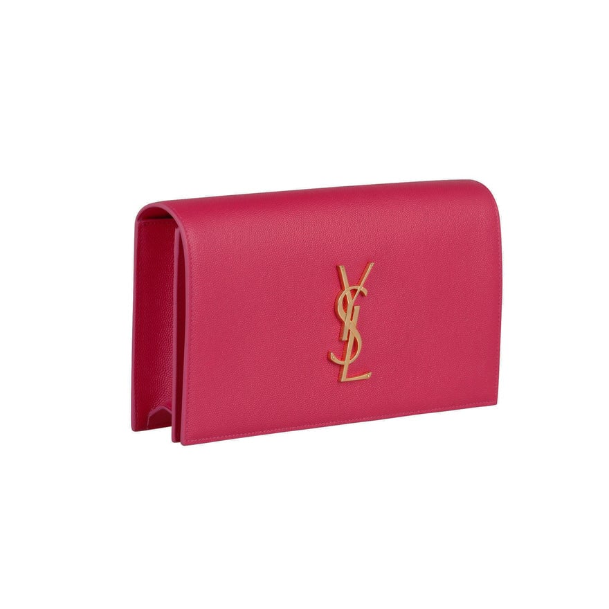 Saint Laurent Pink Classic Kate Monogram Clutch photo 3