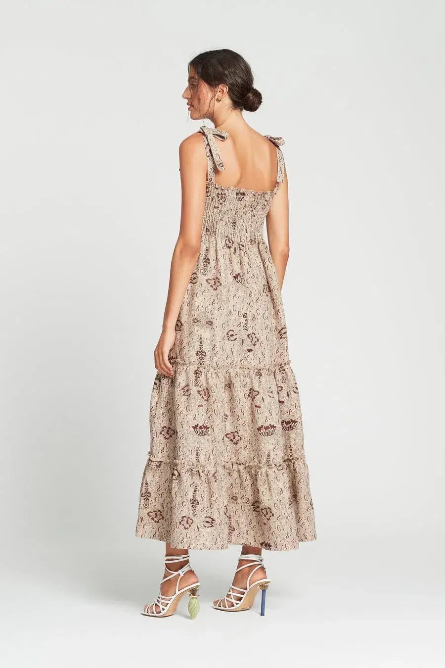 Sir The Label Stella Tiered Maxi Dress Print Size 1 / Au 8 photo 5