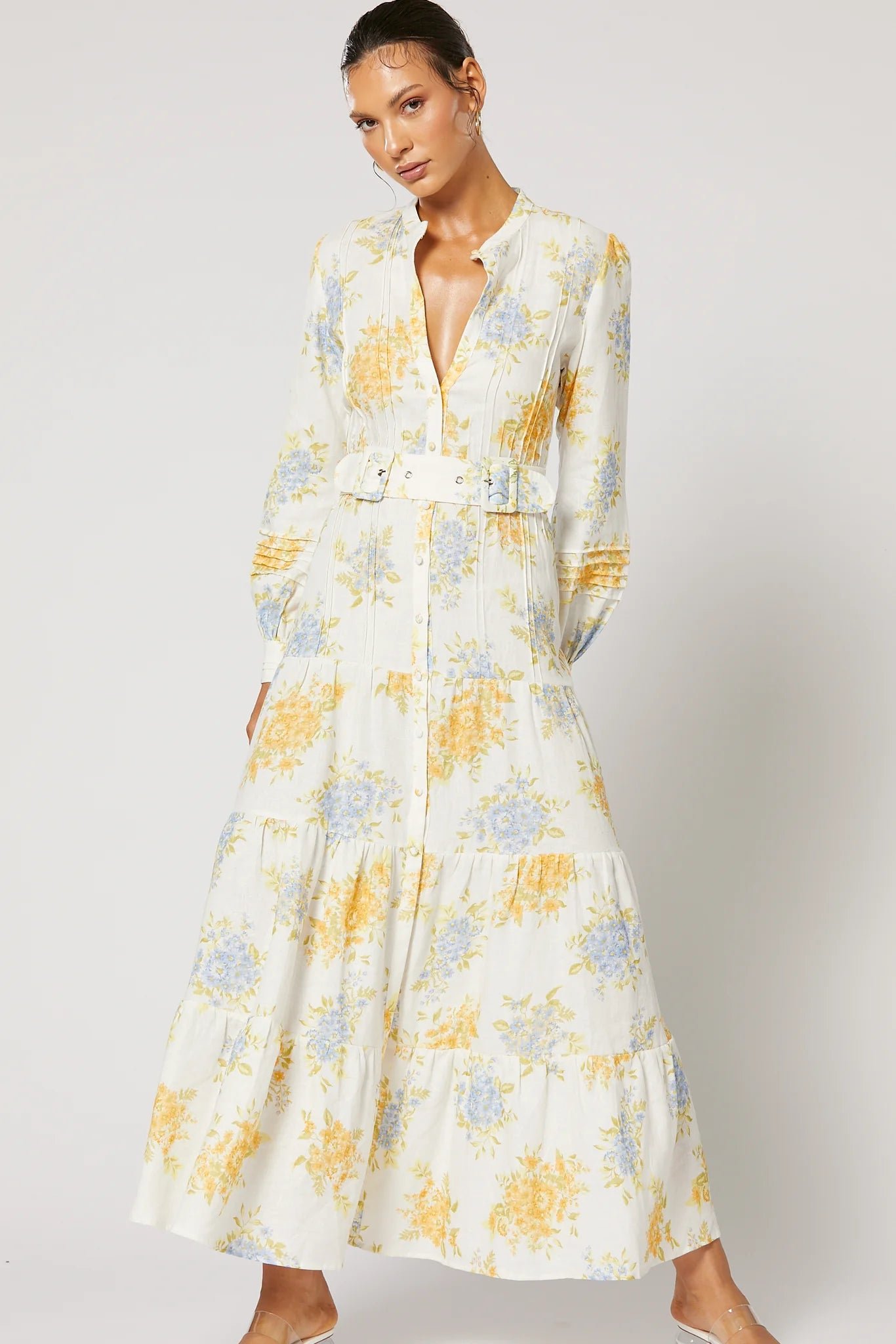 WINONA RAVELLO BUTTON MAXI DRESS - PRINT photo 2