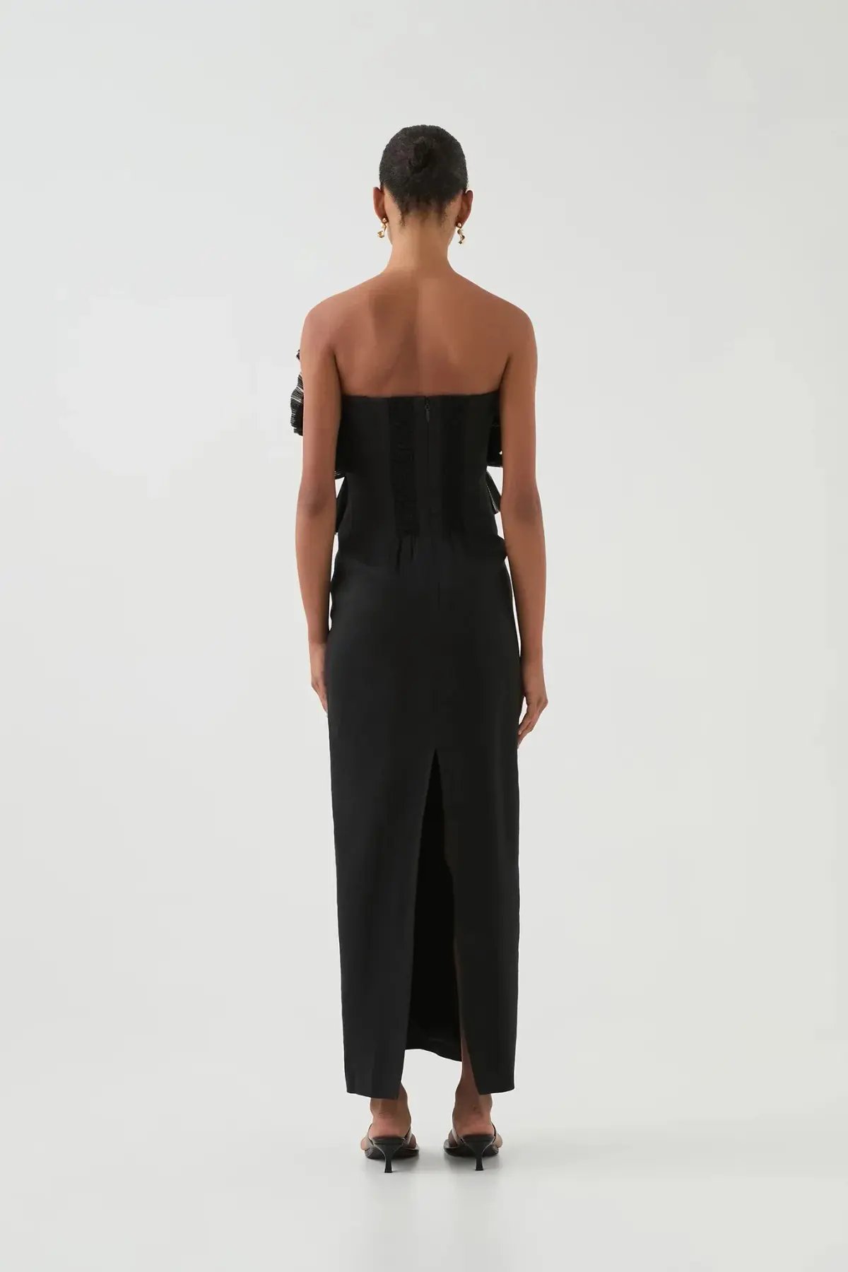 Aje Kira Midi Dress Black Size AU 8 photo 3