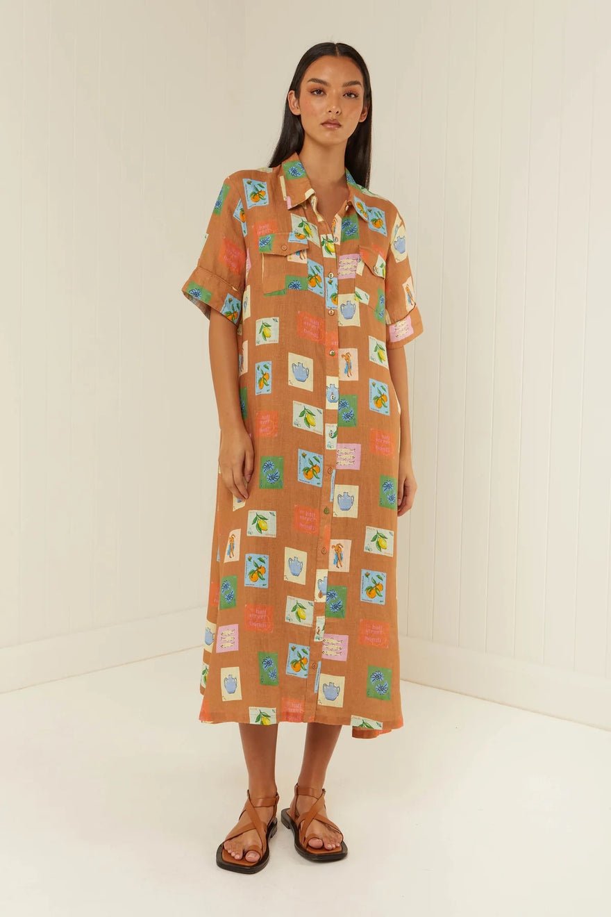 Palm Noosa Souvenir Dress - Brown Emblem photo 3