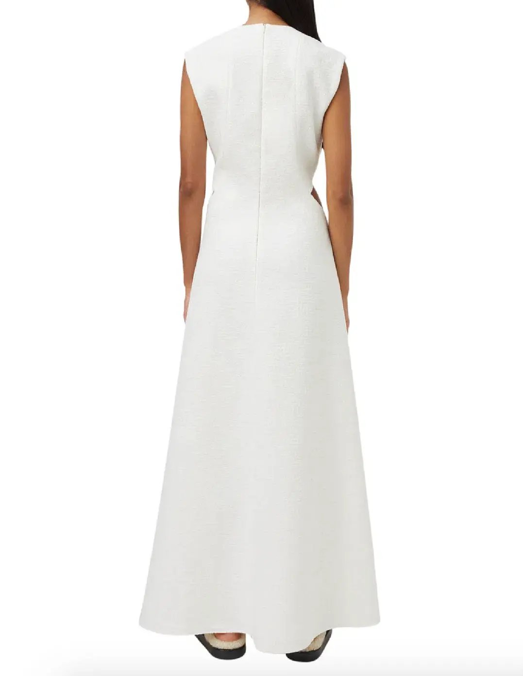Camilla and Marc Hoxton Maxi Dress Cream Size 10 photo 4