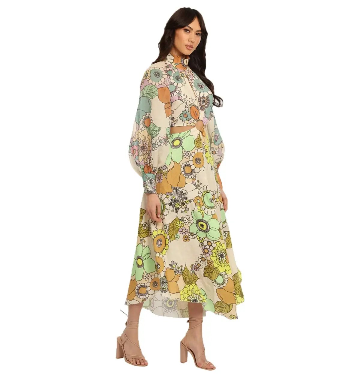 Alemais Farrah Maxi Dress Multi Floral Size AU 10 photo 2
