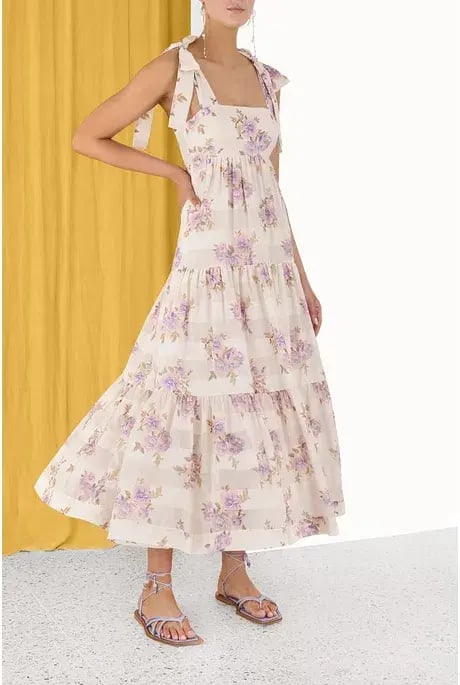 Zimmermann Rosa Striped Picnic Dress in Lilac Rose photo 2
