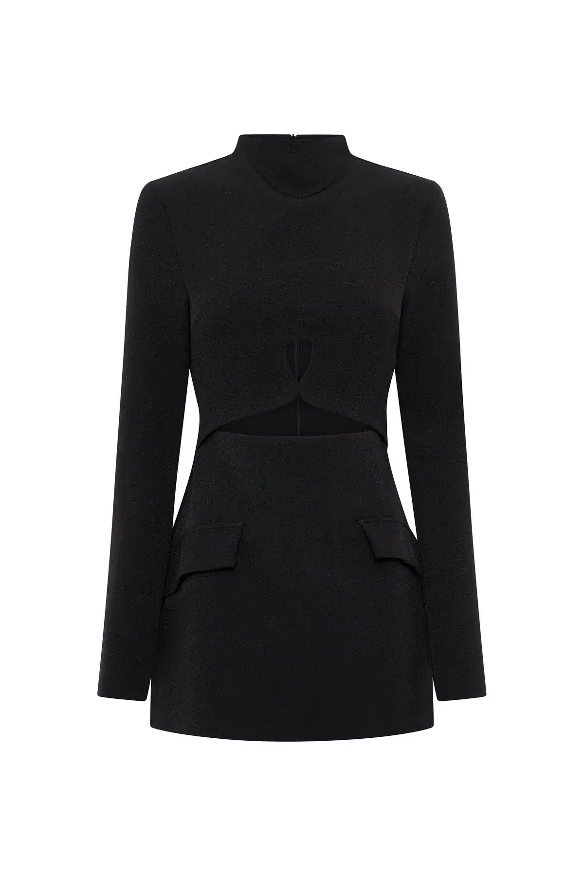 Camilla and Marc Ilona Long Sleeve Mini Dress Black Size 12 photo 5