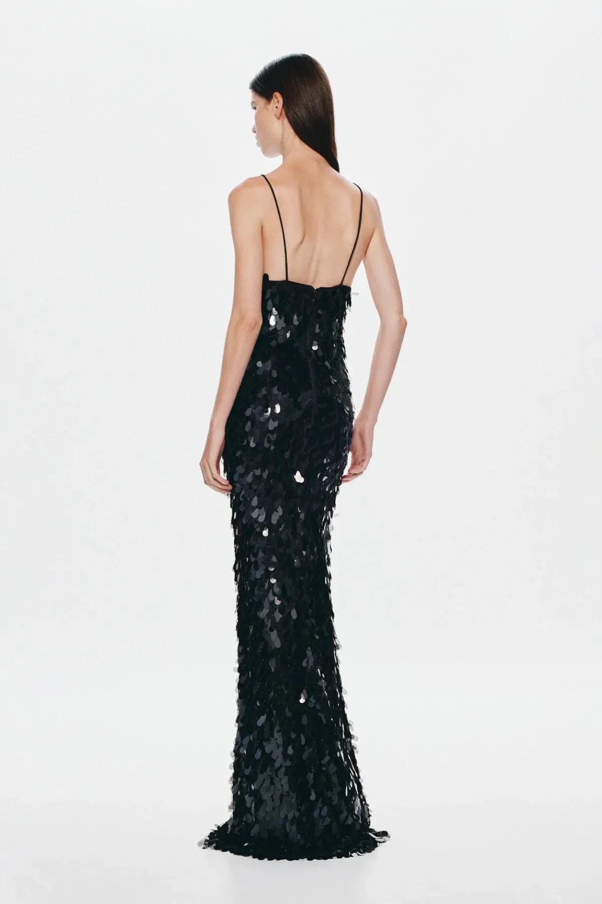 Misha  The 'Sapphire' Sequin Maxi Dress Black 10 photo 3