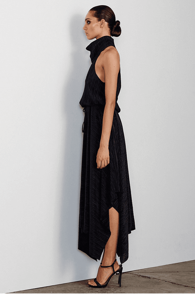 Shona Joy Yasmin Funnel dress black size 12 photo 2