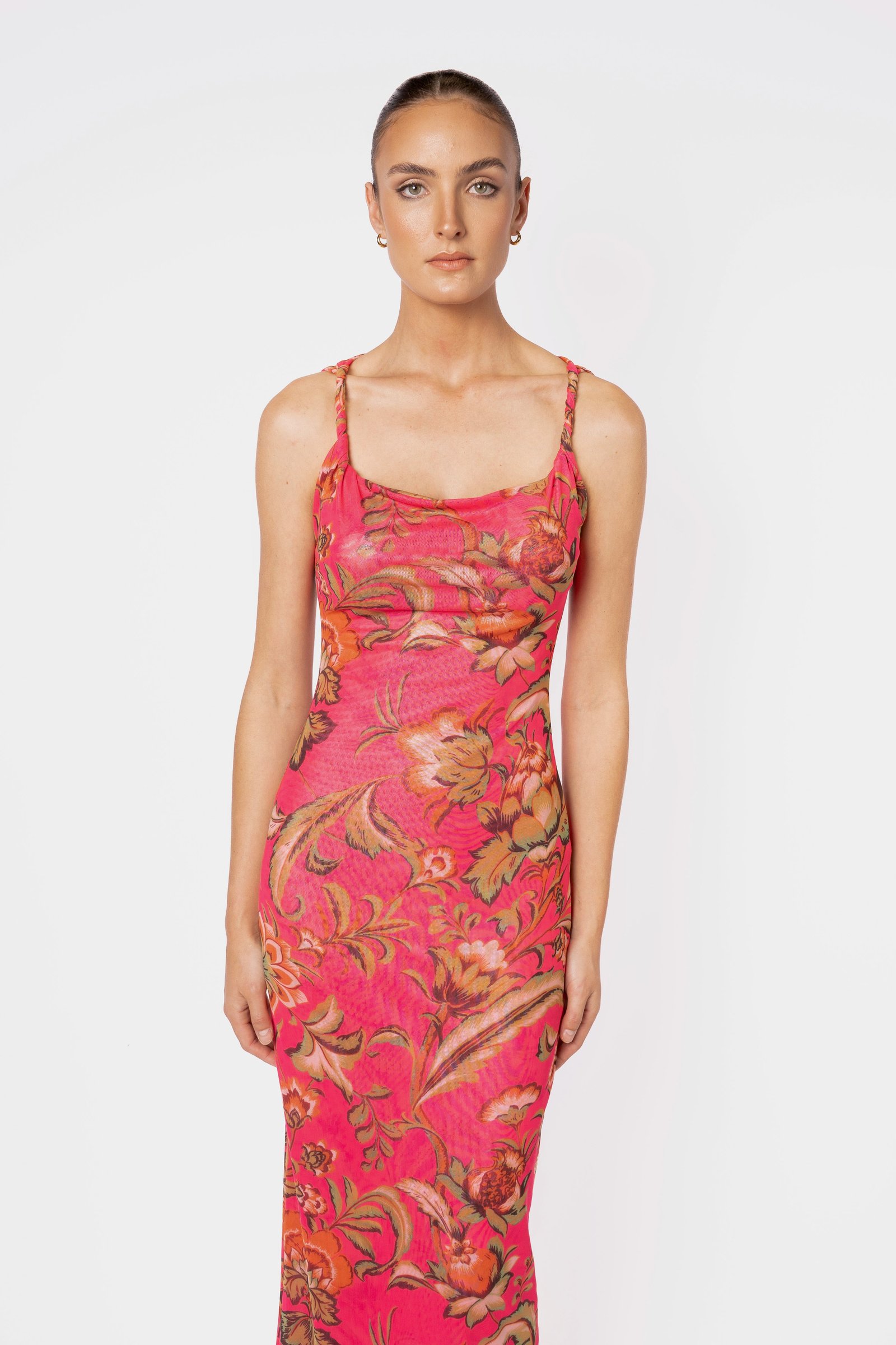 ONE FELL SWOOP TORTO TANK DRESS - PINK PARROT photo 6