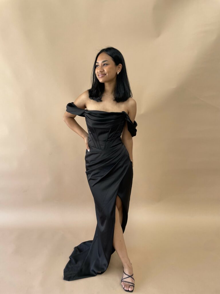 Tania Olsen Carmi Gown Black photo 6