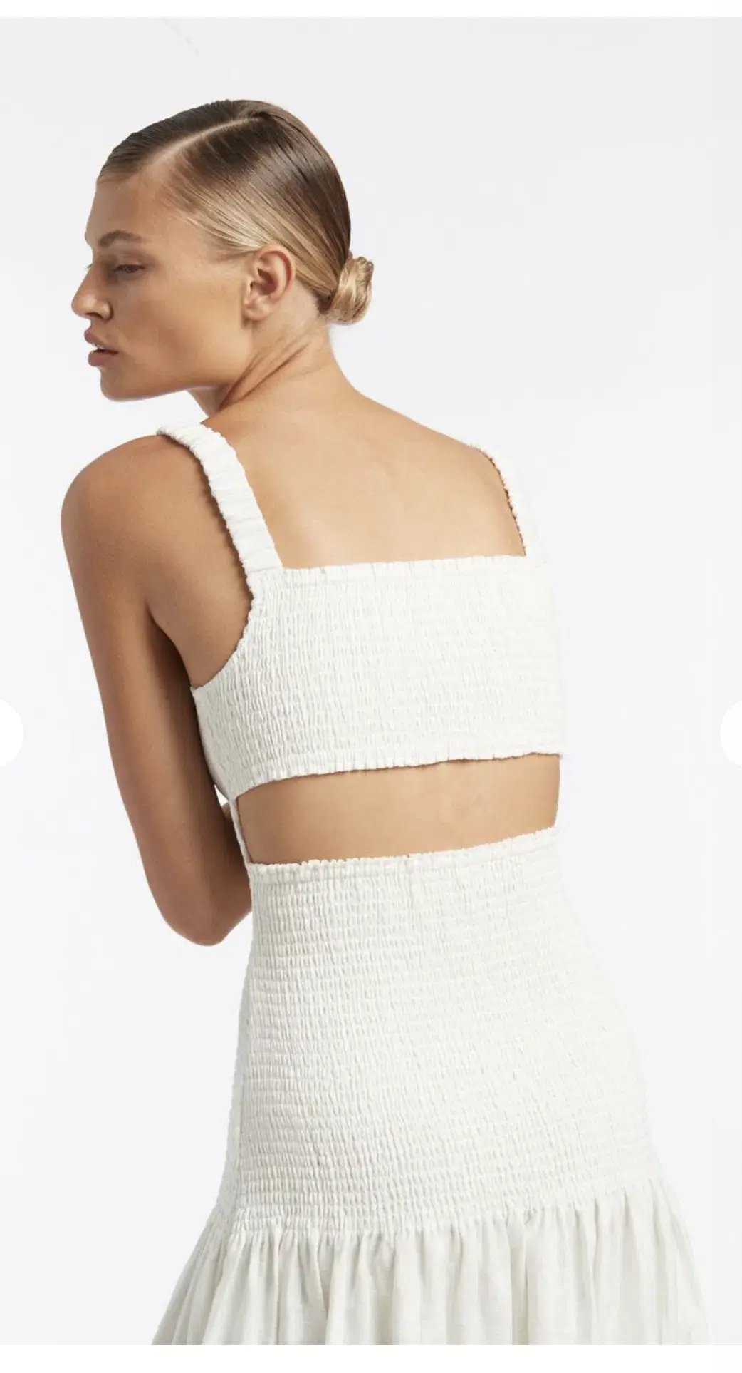 Sir The Label Madelyn Reversible Dress Midi White | AU 8 photo 2