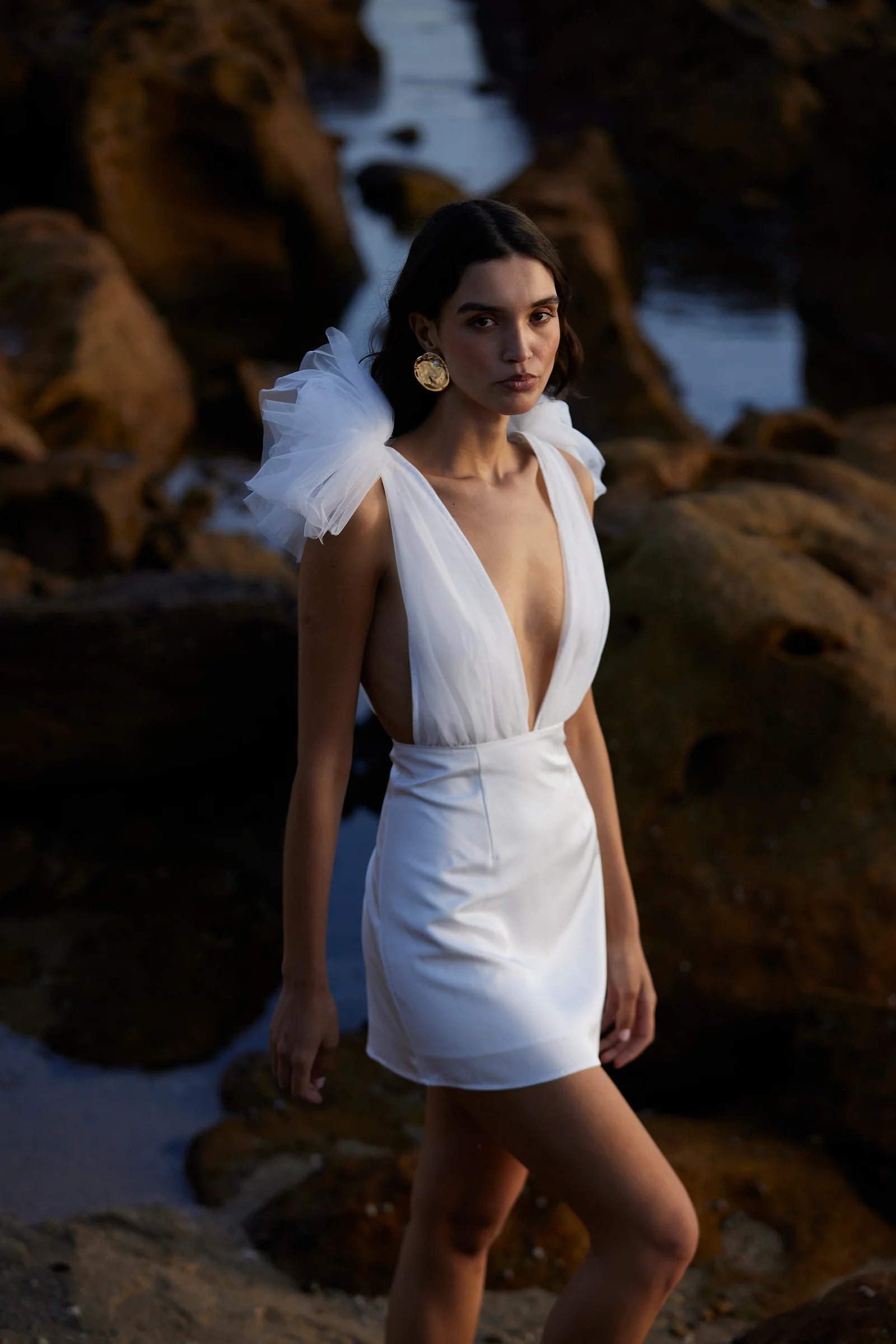 SONYA COMO MINI DRESS - WHITE photo 6
