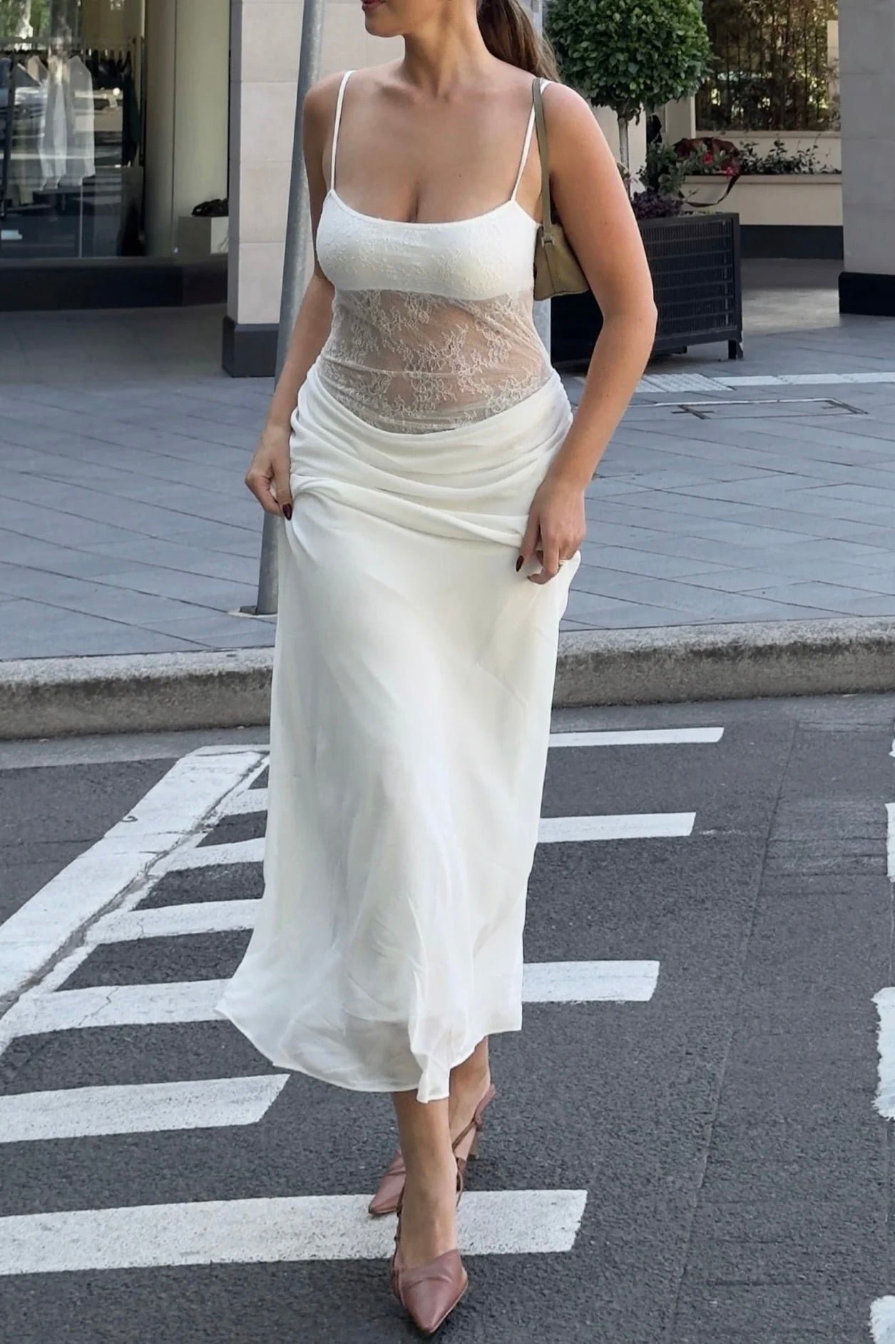 BENNI GABRIEL DRESS - WHITE photo 2
